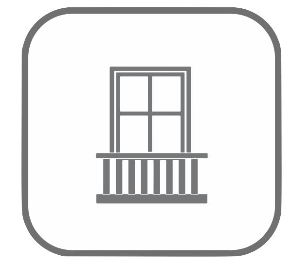 DOUBLE HEIGHT BALCONY